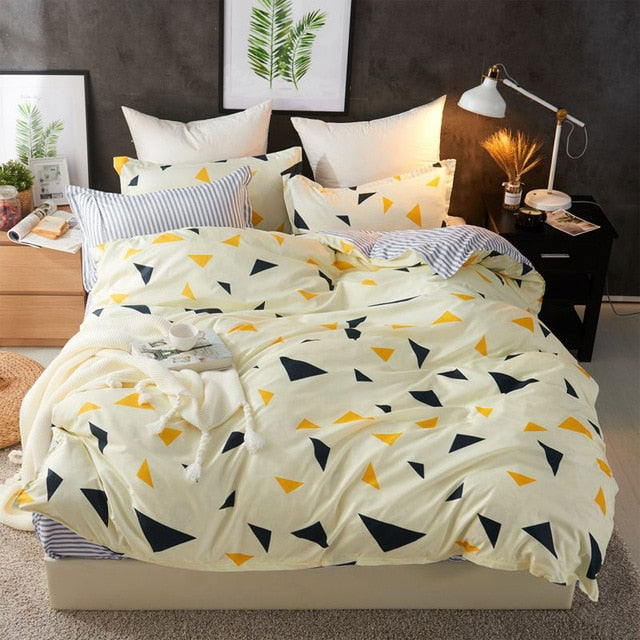 Fashion Bedding Set luxury Pink love Family Set Sheet Duvet Cover  set 2019