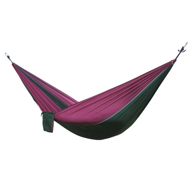 Portable Hammock 2 Person Outdoor Camping Survival Hammock Garden Swing