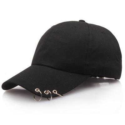 COKK Hip Hop Women's Baseball Cap With Ring Circle Snapback Hats For Men Women