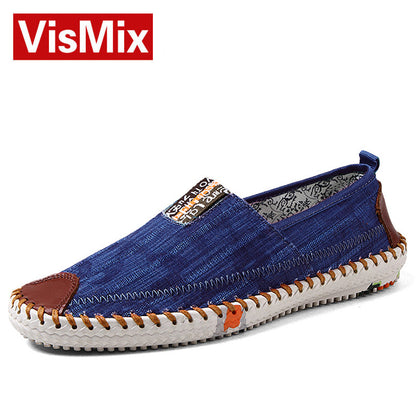 Mens Canvas Shoes Casual Fashion Summer Sneakers For Men  Classic Flat Shoes Slip On Shoes Shoe Male Espadrilles Free Shipping