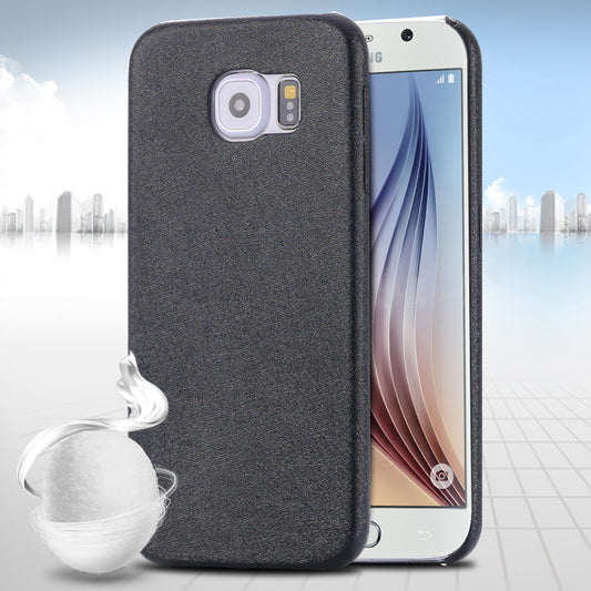 Elegant Soft Silk Skin Case for Galaxy S6 PU Leather Chic Covers for Samsung Galaxy S6 Ultra Thin Protective Simple Phone Bags - Shopy Max