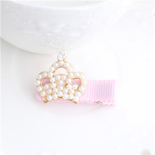 New Arrival Floral Rhinestone Kids Hair Accessories Bowknot  Hair Clip Children