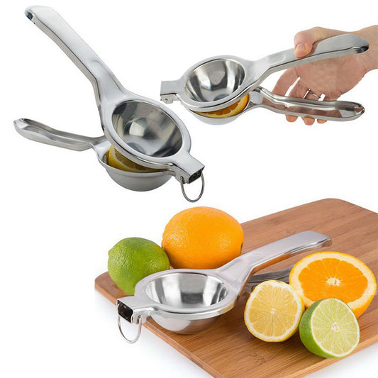 Stainless Steel Fruit Lemon Lime Orange Squeezer Juicer Manual Hand Press Tool - Shopy Max