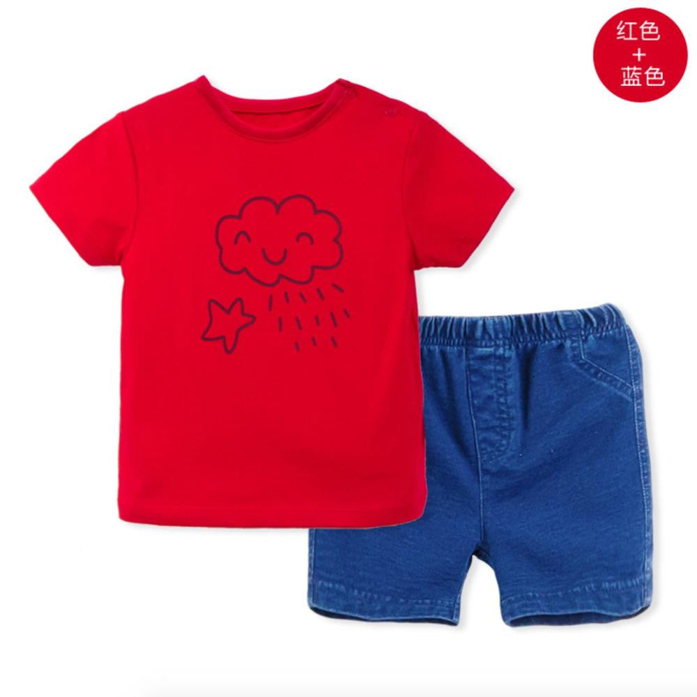2016 summer new children's clothing suit 0-4 years old infants and young children cotton