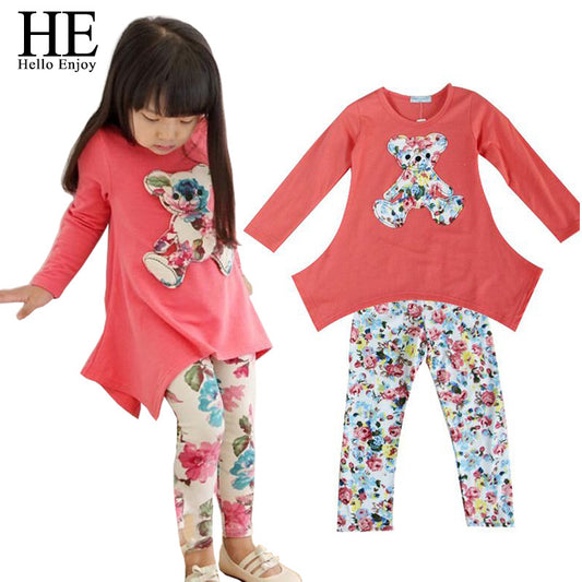 Hello Enjoy girls clothes summer 2016 Casual clothes baby girl dress T-shirt