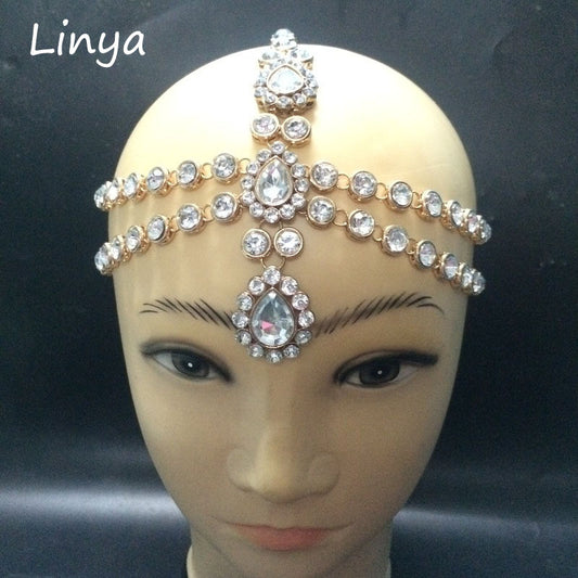 HC-102 Diamante head band hair jewelry wedding bridal