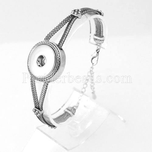 DIY Bangles 18mm Ginger Snap Bracelet Metal Snap Button Charms Jewelry Bracelet For Women Free Shipping KB0278