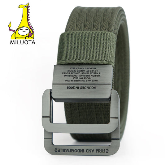 [MILUOTA] 2016 Military Equipment Tactical Belt Man Double Ring Buckle Thicken