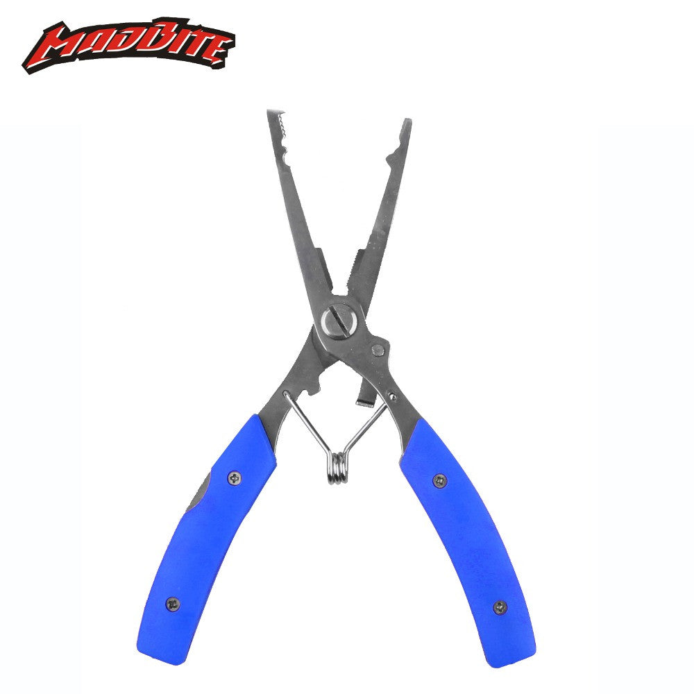 MadBite 2016 Hot Sale 16.5CM Fishing Pliers Fishing Clamp Split Ring Line Cutters Fishing Hooks Remover with Extra Knife and Saw
