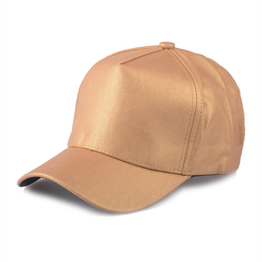 VOBOOM Pu Leather Baseball Cap Biker Trucker Sports Snapback Hats
