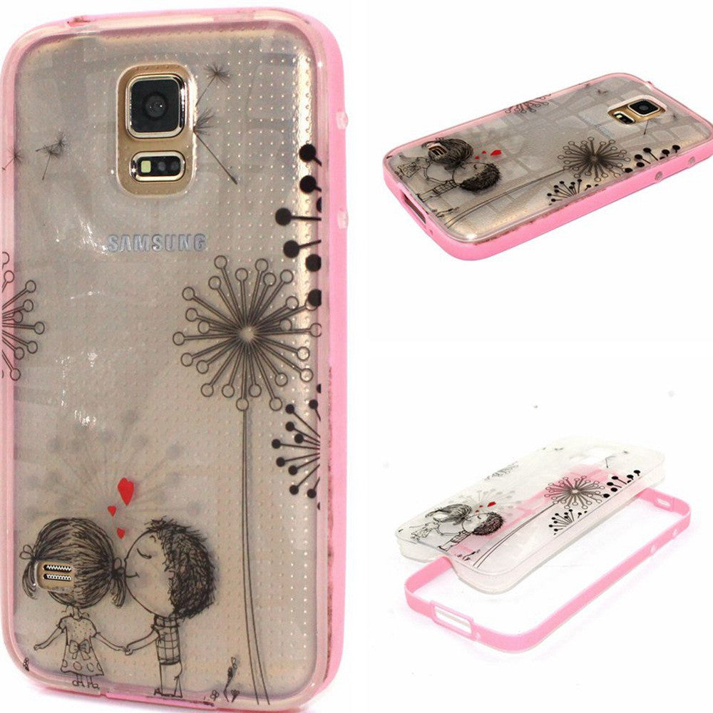 Hybrid Soft TPU Transparent Back Cover & Plastic Frame Cases for  Samsung Galaxy S5 - Shopy Max