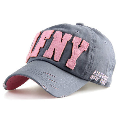 Fashion Cotton Snapback Baseball Cap Female Hats For Women Girls NYC and AFNY Casquette Sport Casual