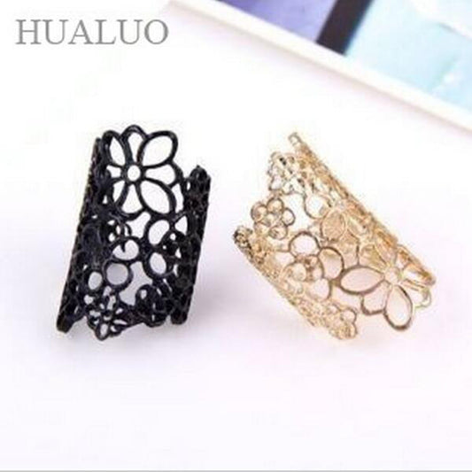 Min.order is $10 (mix order) Free Shipping 2013 New Arrived Fashion High Quality Elegant Hollow Out Flowers Ring  R765 R766