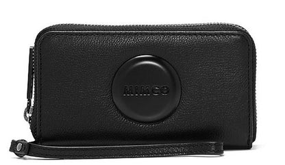 The classic MIMCO MIM zip tech purse Women clutch wallet pouch sleek minimalist