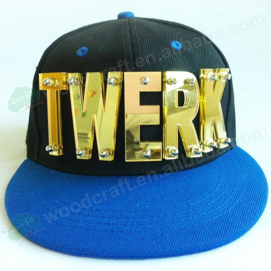 Hot Selling Acrylic Hip hop Piece TWERK Hat Fashion Baseball Punk Cap Fast shipping female spikes