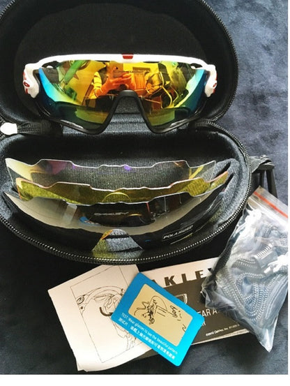 2016 Goggle 4 Lens rudys UV400 Brand Polarized Jawbreakeredlys Sunglasses