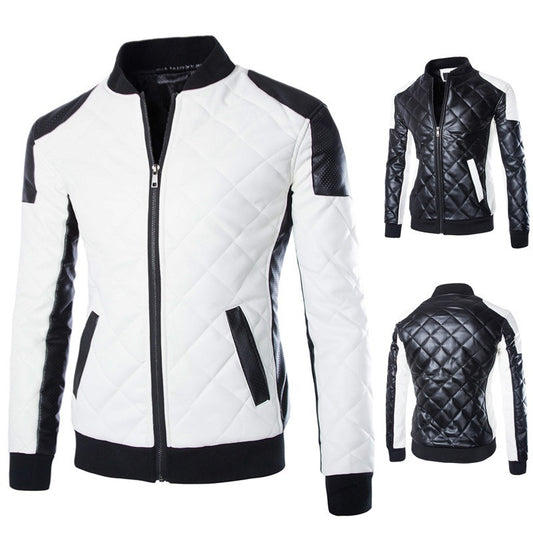 New Arrival Motorcycle Zipper Leather Jacket