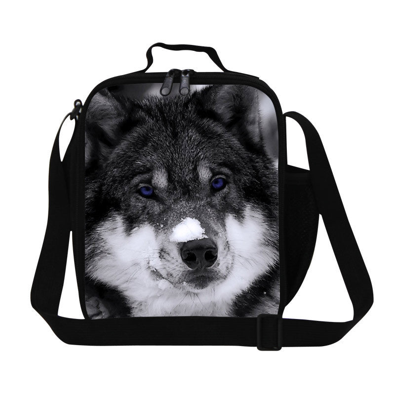 Best wolf print lunch boxes for kids,zoo animal teen lunch bags,personalized food