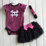 1 Set Baby Girl Polka Dot Headband Romper TUTU Outfit Party Birthday Costume - Shopy Max