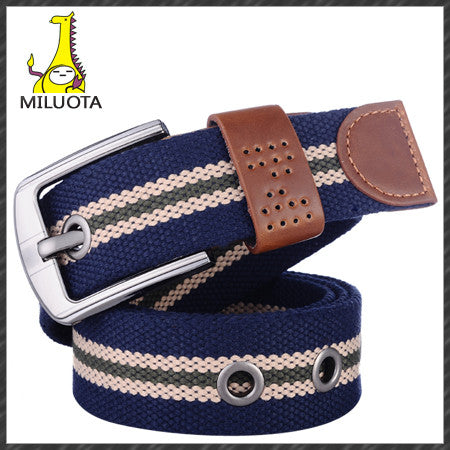 [MILUOTA] 2014 canvas pin buckle belt unisex military belt Army tactical fashion
