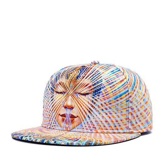 Brands 3D Color Printing Buddha pattern Men Women Sports Hat Hats