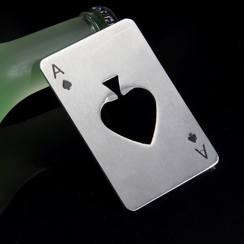Creative Poker Card Beer Bottle Opener Personalized Funny Stainless Steel Credit