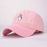 New fashion high quality luxury embroidered baseball cap bone female finger bend along - Shopy Max