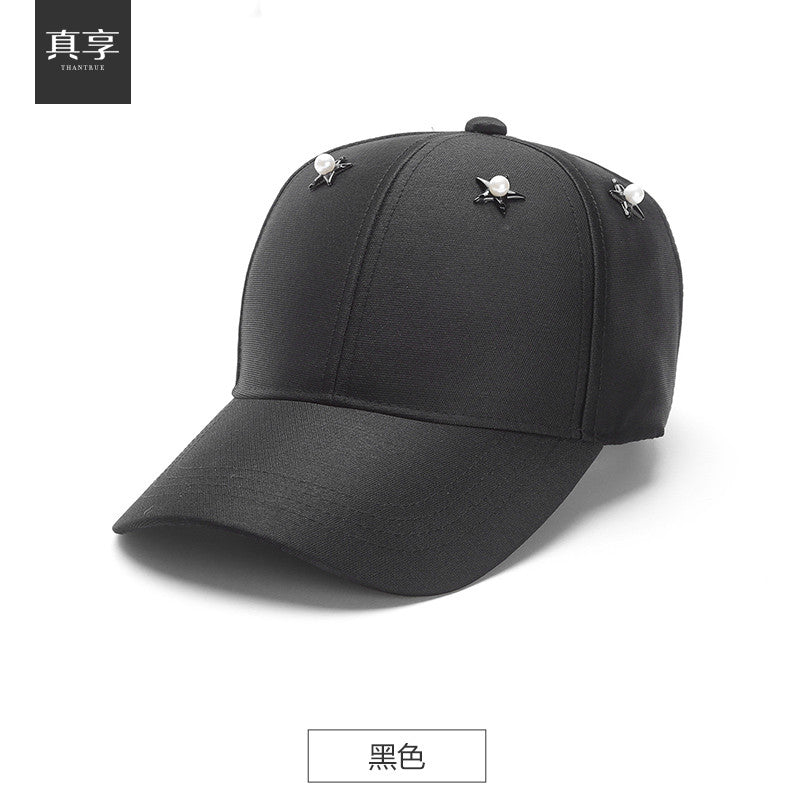 Lady spring and summer  Korean baseball hat  fashion female a wide brimmed hat peaked cap outdoor sun hat travel B-1534