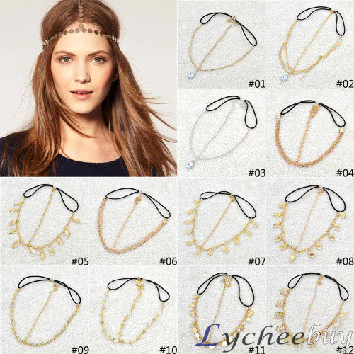 Fashion Bohemia Style Headbands Wrap Jewelry Metal