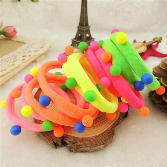 TS 10 Pcs Hot Sale New 2016 Hair Accessories Pearl Rubber bands Headwear - Shopy Max