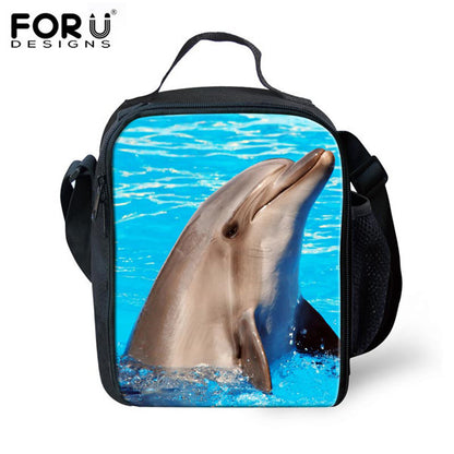 Waterproof Insulated Tote Kids School Lunch Animal Bags Thermal Food Picnic