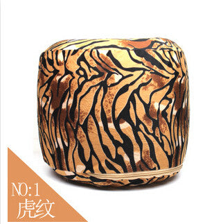 Free ship 1pcs inflatable Stool thickening Cotton Cover Cartoon Plush inflatable Pouf Chair Lovely Pneumatic Stools Portable