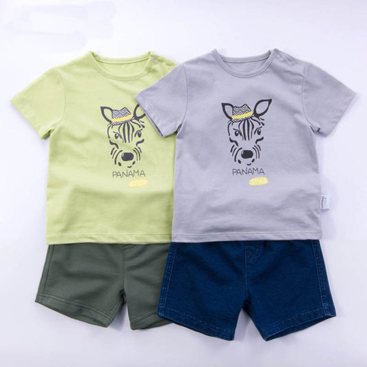 2016 summer new children's clothing suit 0-4 years old infants and young children cotton