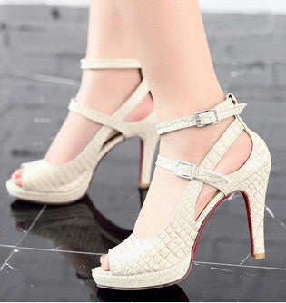 Big Size 32-43 Fashion Party Red Sole Shoes Woman Sexy Red Bottom High