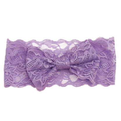 Hot Sale Handmade Lace Bow Headband For Baby Girls Fashion Lace Hairband