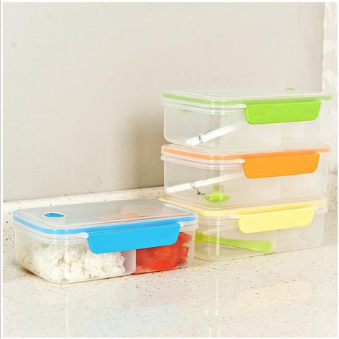 Food Grade PP lunch box for kids Korean Style Solid color Fully Sealed Food