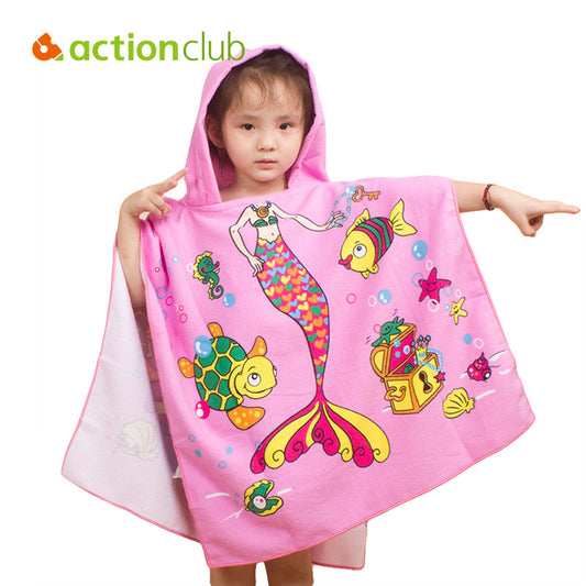 Actionclub Microfiber Fabric Beach Towel 120*60cm Cartoon Kids Beach