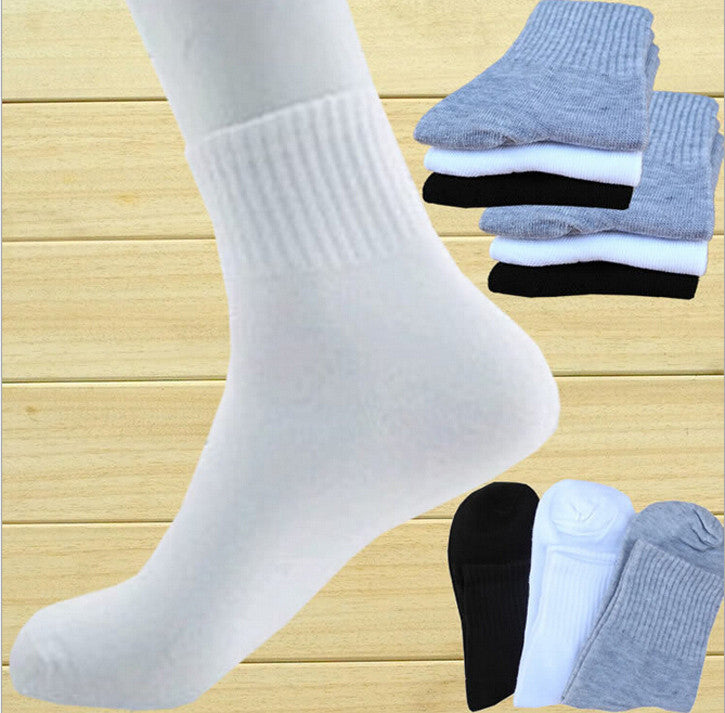 5 pairs Men's socks brand high quality polyester breathable Autumn winter casual sports sock for men 3 colors free shipping
