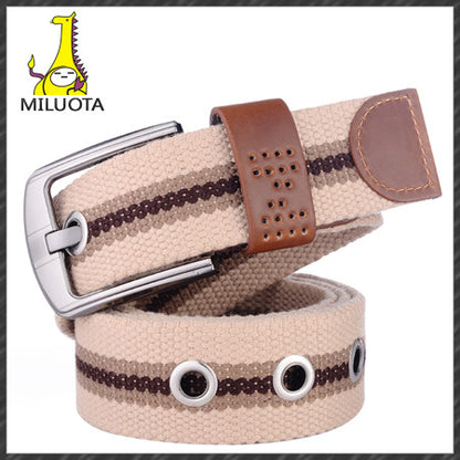 [MILUOTA] 2014 canvas pin buckle belt unisex military belt Army tactical fashion
