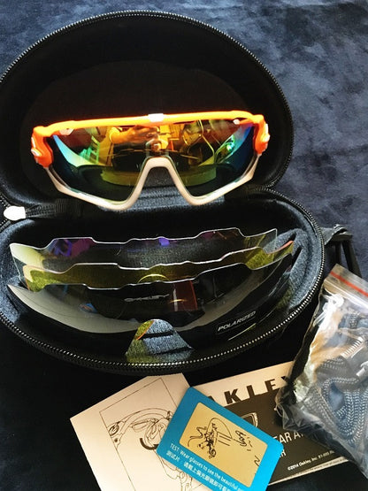 2016 Goggle 4 Lens rudys UV400 Brand Polarized Jawbreakeredlys Sunglasses