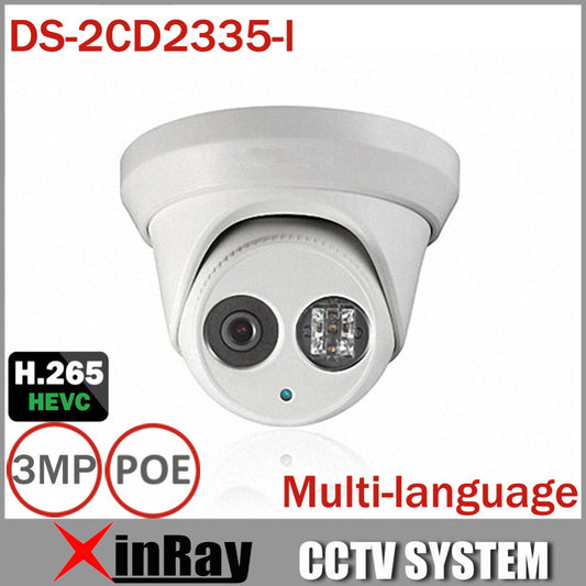 Multi-language Full HD V5.3.3 1080P CCTV  Camera DS-2CD2335-I With 30m IR Range H.265 HEVC POE ONVIF Support Waterproof Camera