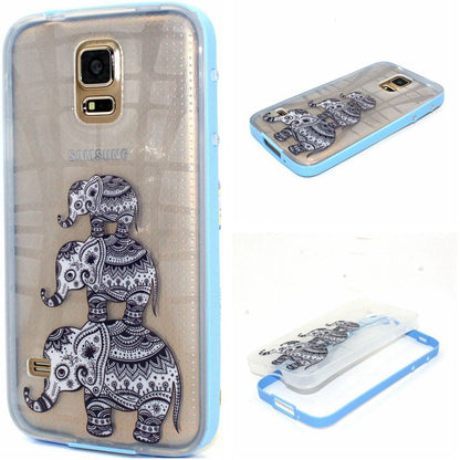 Hybrid Soft TPU Transparent Back Cover & Plastic Frame Cases for  Samsung Galaxy S5 - Shopy Max
