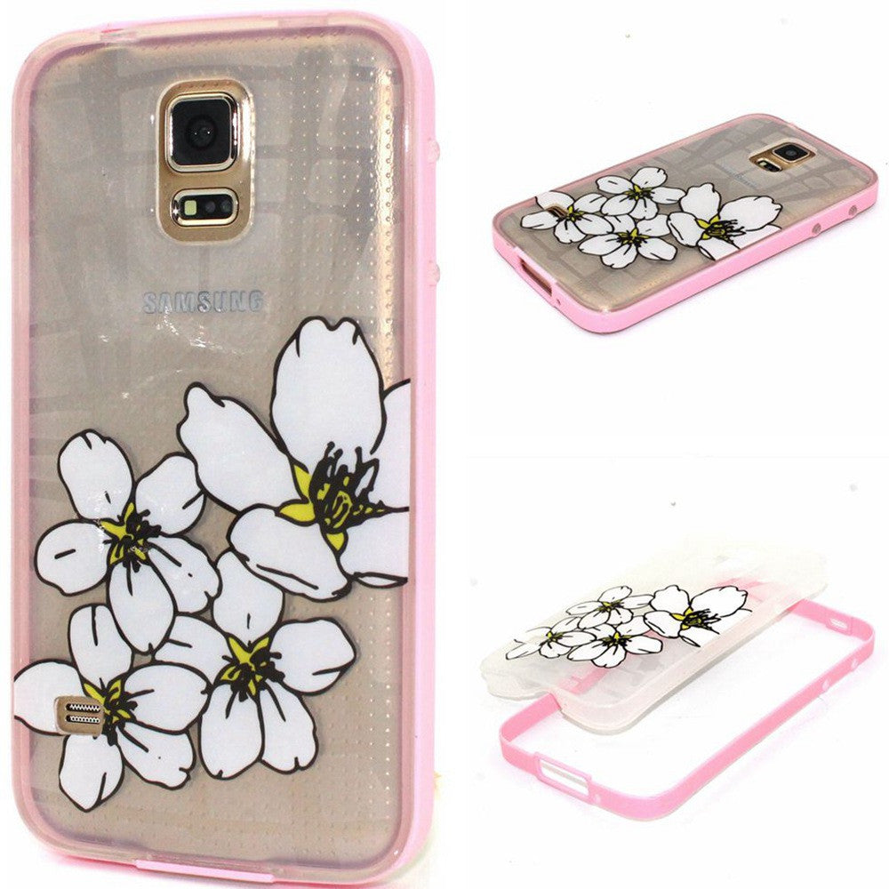 Hybrid Soft TPU Transparent Back Cover & Plastic Frame Cases for  Samsung Galaxy S5 - Shopy Max