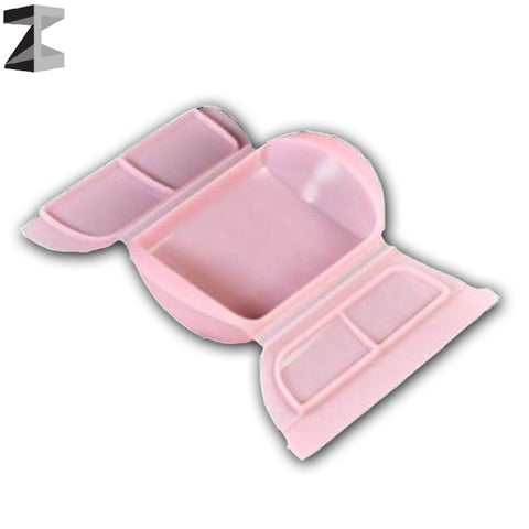 Bento lunch Box easy design pink soft plastic fruit insulation