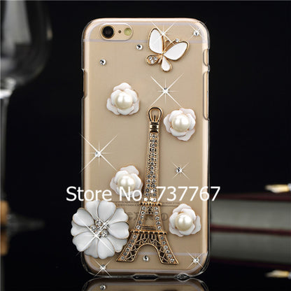 Luxury Bling Diamond Rhinestone  cover Case For iPhone 6 4.7inch Shining Crystal protective case cover For iphone 6 4.7" - Shopy Max
