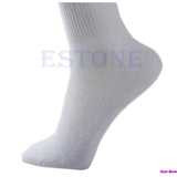 One Set 10 Pairs Man Cosy Cotton Sport Socks For Football Basketball 3 Colors Free Shipping - Shopy Max