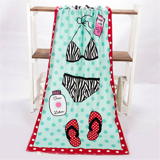New 1pc 70*140cm Beach Towel Large Microfibre Fiber Beach Towel Bath Swimming Towel