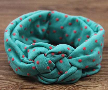 1 pieces Baby Printing Knot Hair Band Baby Girls Headband Ribbon Elasticity - Shopy Max