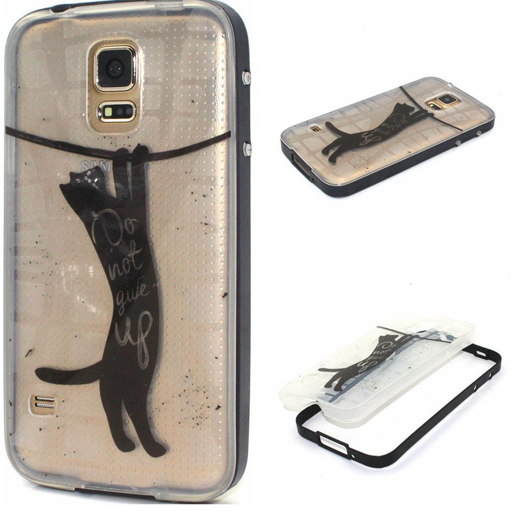 Hybrid Soft TPU Transparent Back Cover & Plastic Frame Cases for  Samsung Galaxy S5 - Shopy Max