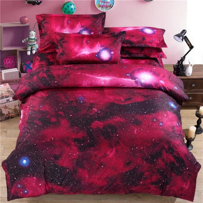 3d Galaxy bedding sets Twin/Queen Size Universe Outer Space Themed